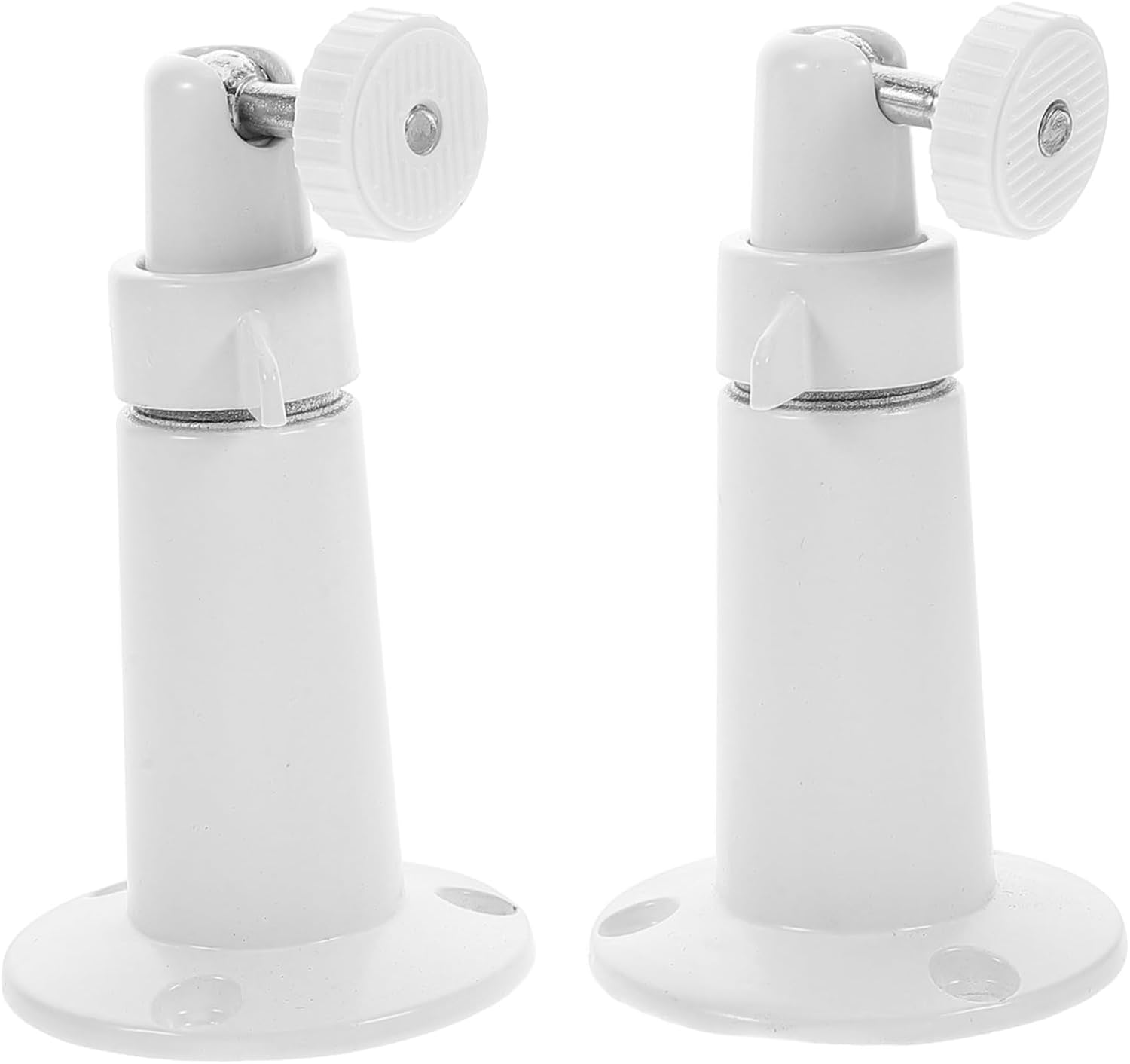 2pcs Camera Bracket Security Camera Mounting Bracket Security Mounting Bracket Indoor Camera Mount Camera Wall Mount Indoor Security Mount Indoor Wall Mount Aluminum Alloy White - Image 2