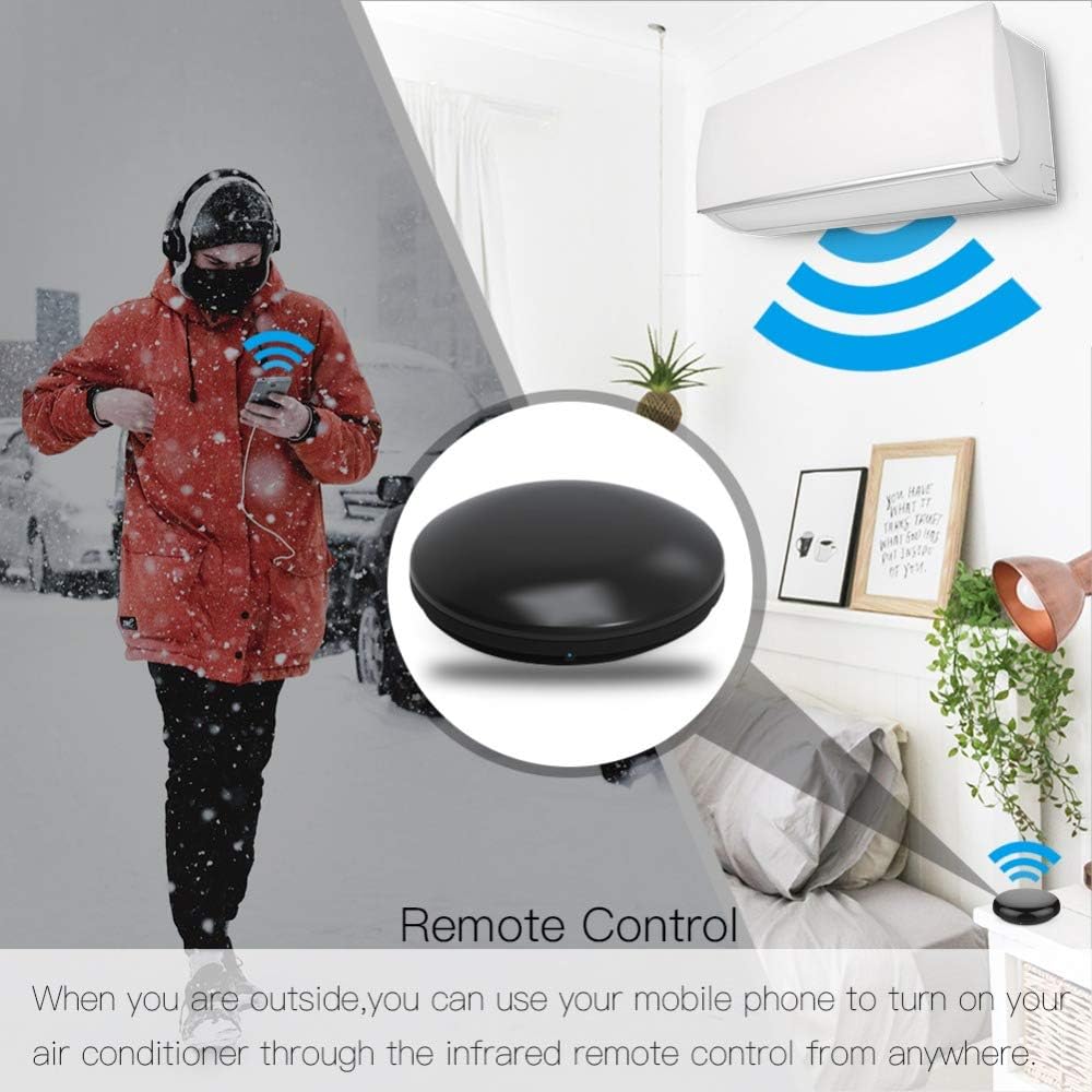 IR Remote Control Universal-Hub with Temperature Humidity Sensor,Upgraded Smart Home Automation WiFi Infrared Blaster for TV Air Conditioner STB Audio,Compatible with Alexa,Google Home - Image 4