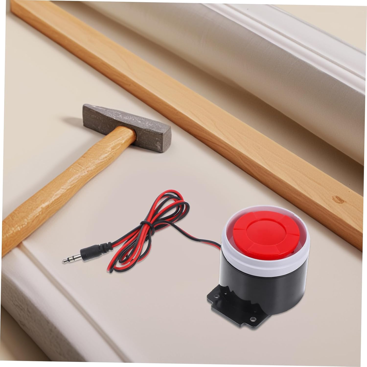 Wired Mini Horn Alarm System for Home Security Loud Sound Continuous Warning Strobe Multi Functional Doorbell Alert Device Theft Prevention Easy Operation - Image 7