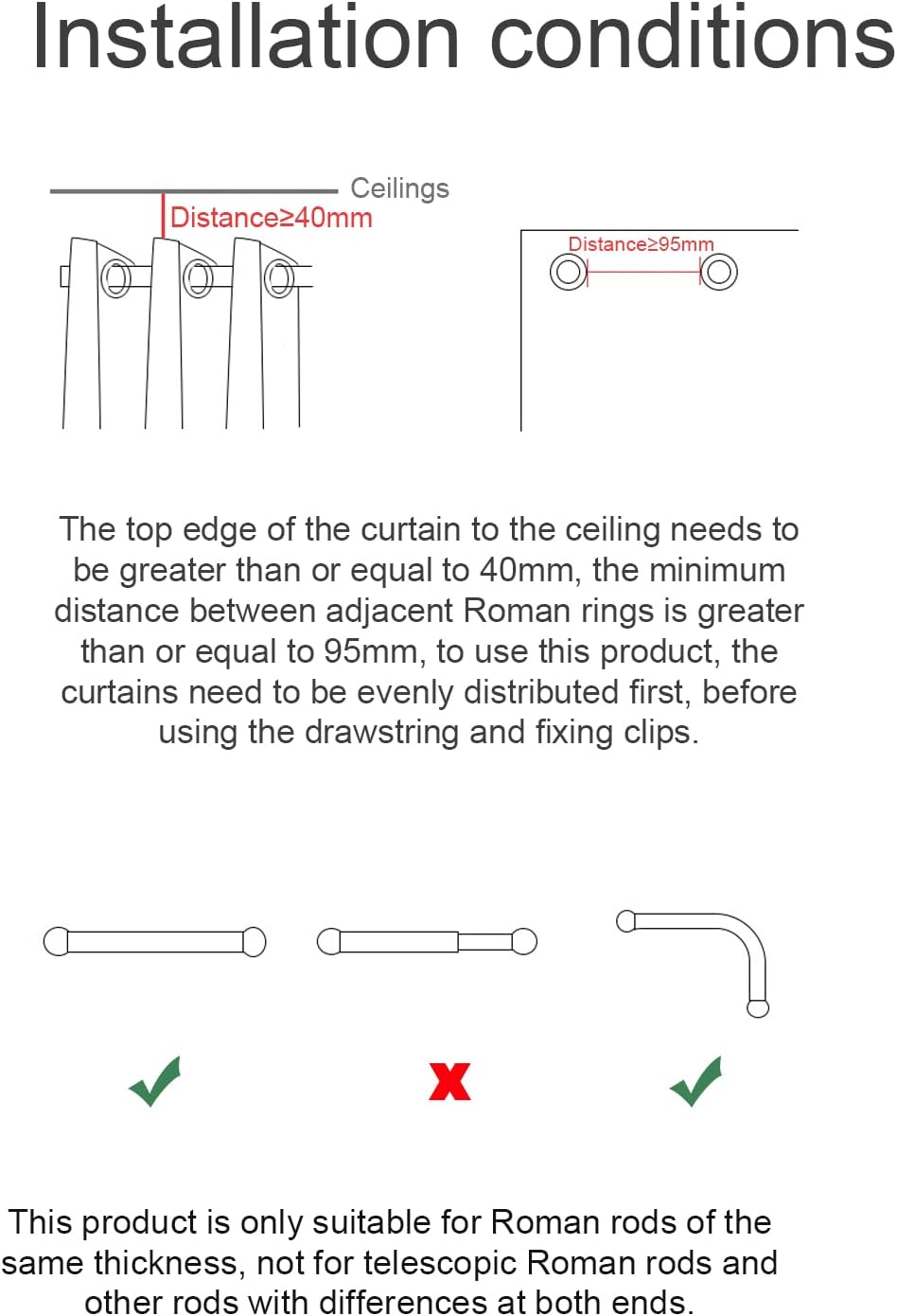 2PCS Tuya WiFi Intelligent Curtain Motor Electric Curtain Robot Automatic Opener No Wiring with Gateways Support APP Remote Control Timer Setup Temperature & Light Sensing Compatible with Home - Image 9