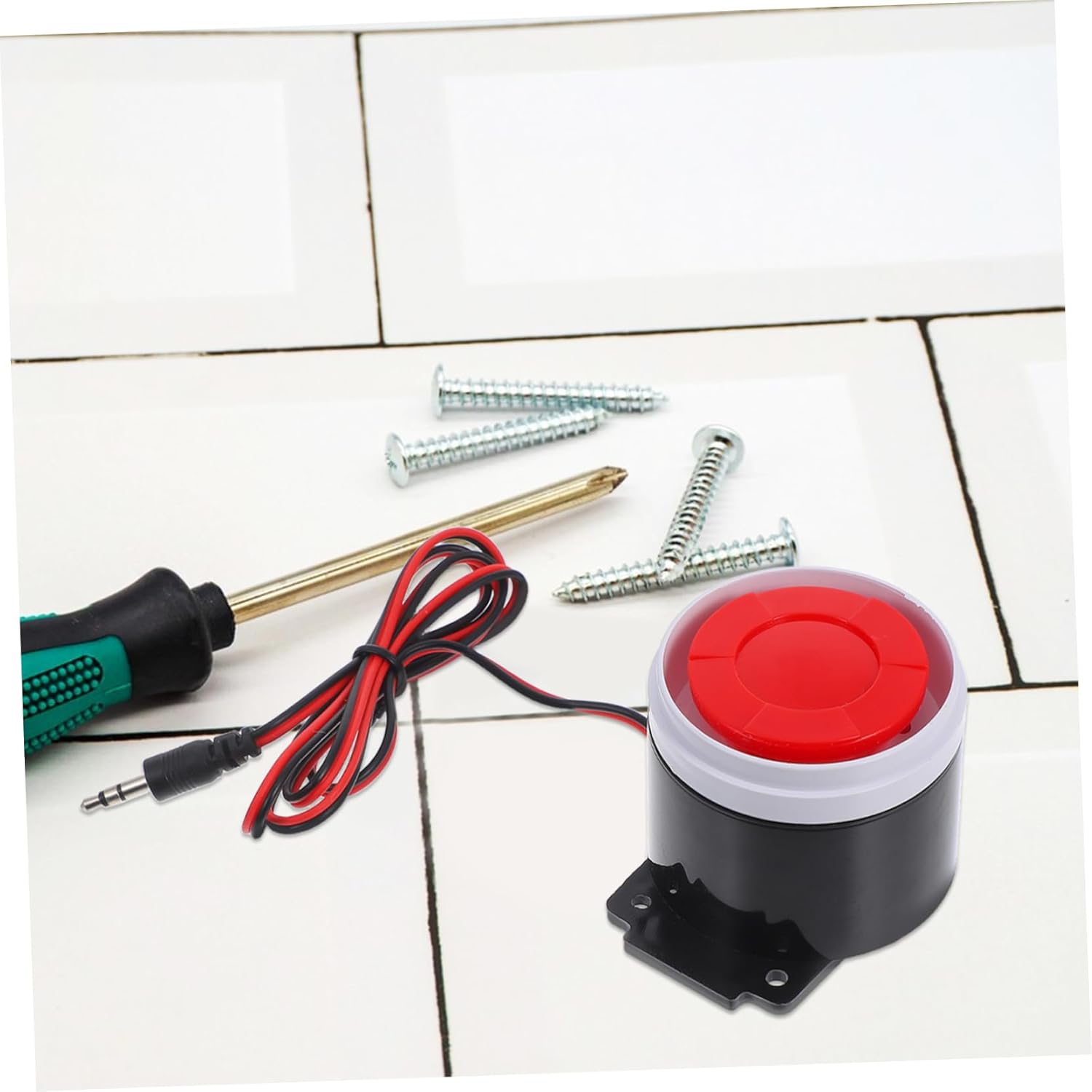 Wired Mini Horn Alarm System for Home Security Loud Sound Continuous Warning Strobe Multi Functional Doorbell Alert Device Theft Prevention Easy Operation - Image 5