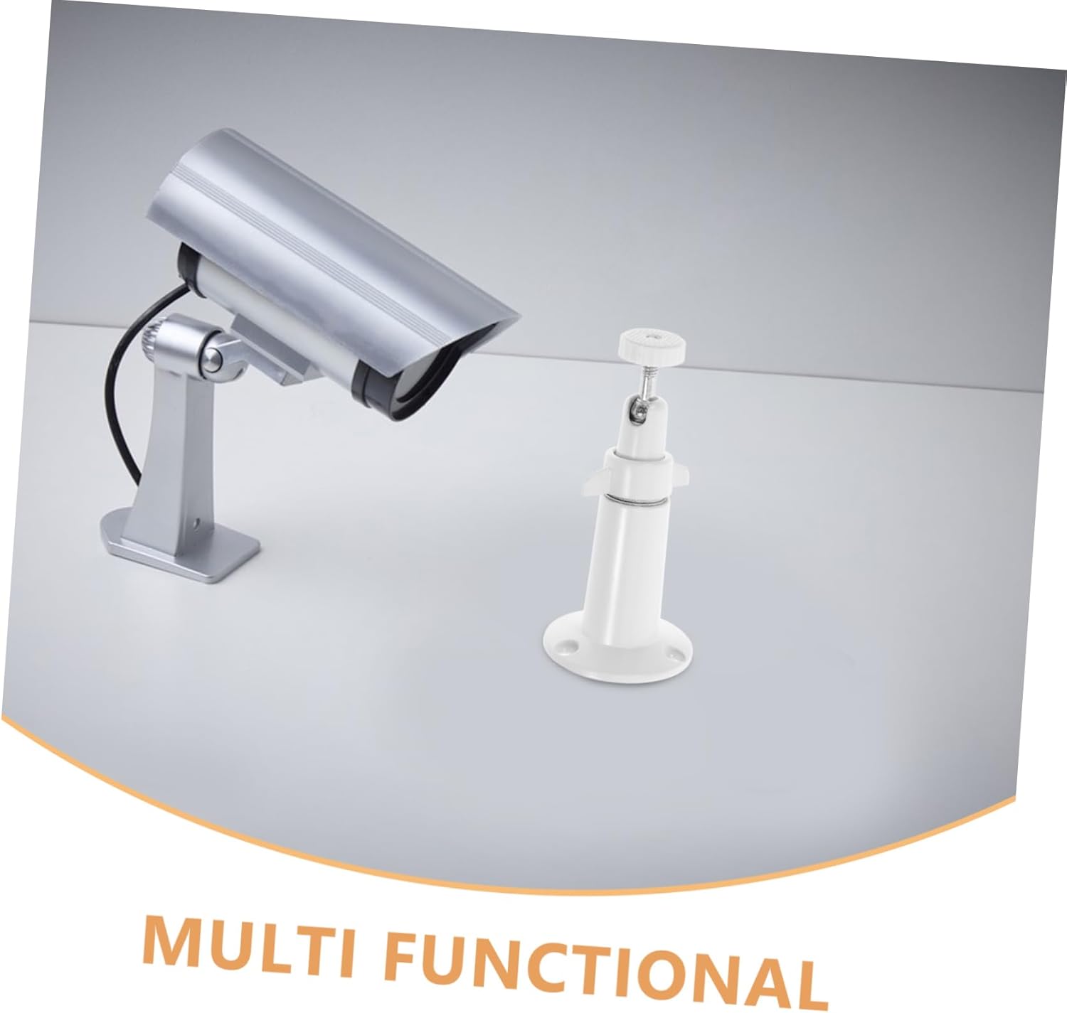 2pcs Camera Bracket Security Camera Mounting Bracket Security Mounting Bracket Indoor Camera Mount Camera Wall Mount Indoor Security Mount Indoor Wall Mount Aluminum Alloy White - Image 9