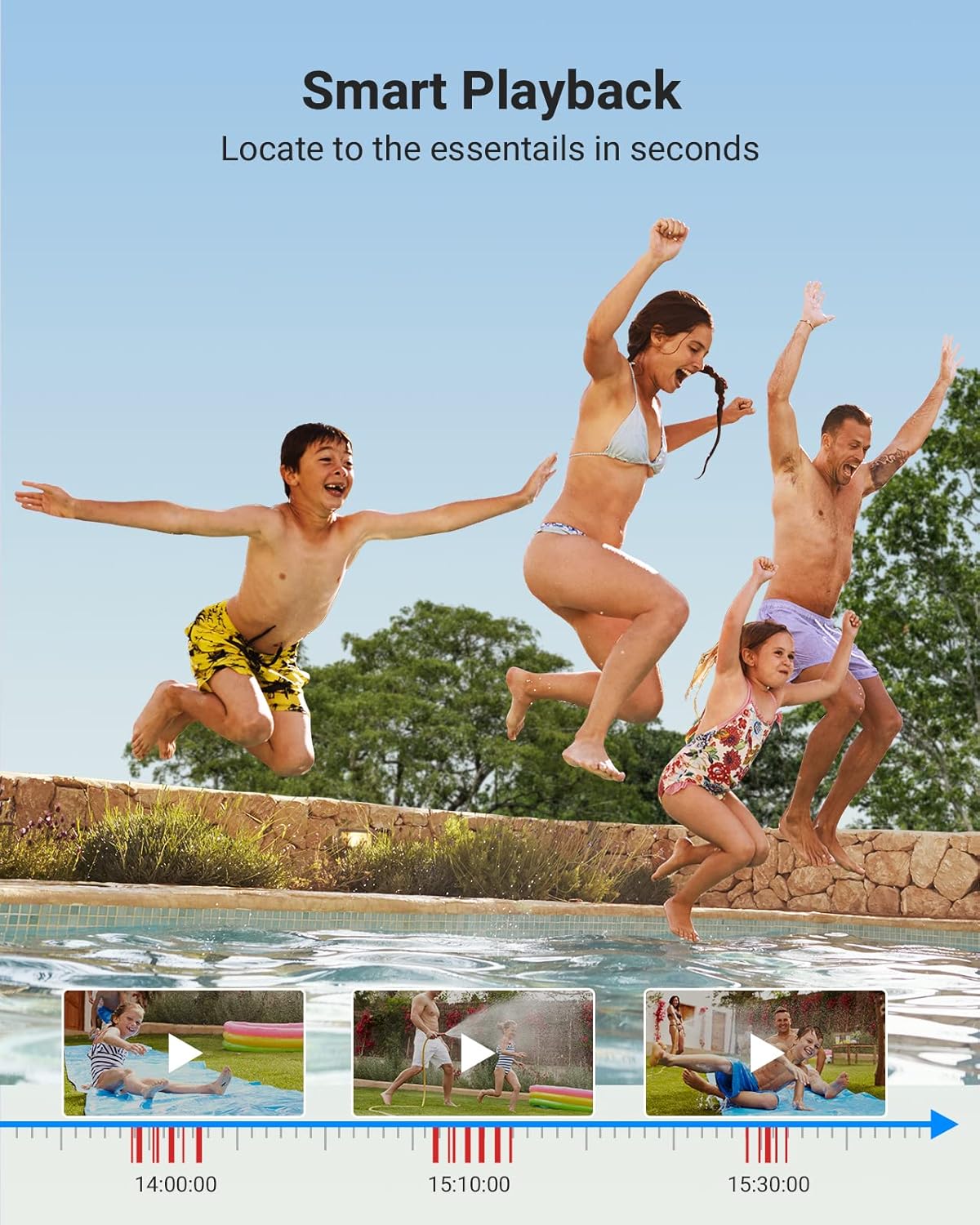 ANNKE Home Wired Camera Security System with Audio, 8CH 3K Lite H.265+ AI DVR with 1 TB Hard Drive and 8 X 1080P IP67 Weatherproof Cameras with Dual Light, Human/Vehicle Detection, Color Night Vision - Image 7