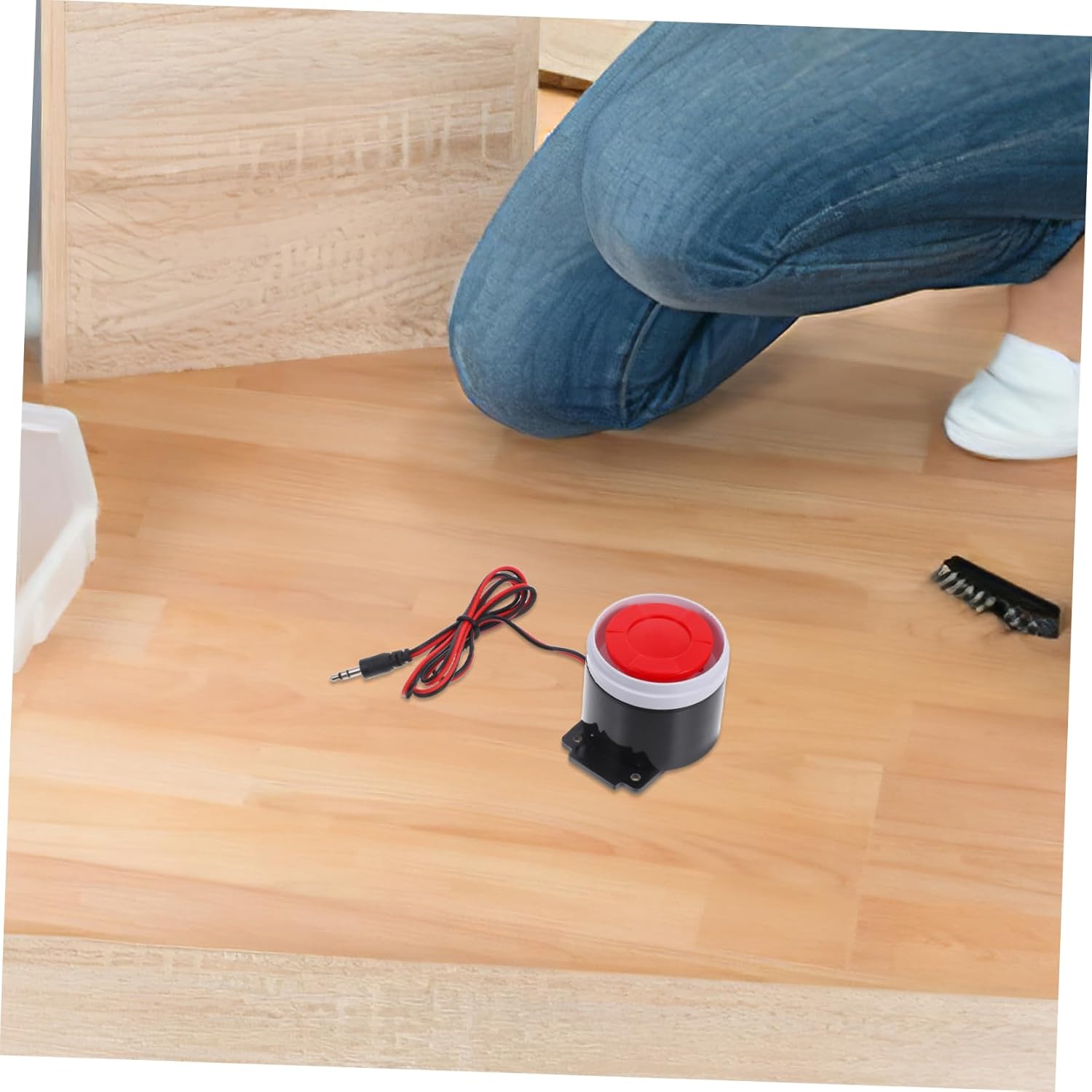 Wired Mini Horn Alarm System for Home Security Loud Sound Continuous Warning Strobe Multi Functional Doorbell Alert Device Theft Prevention Easy Operation - Image 6