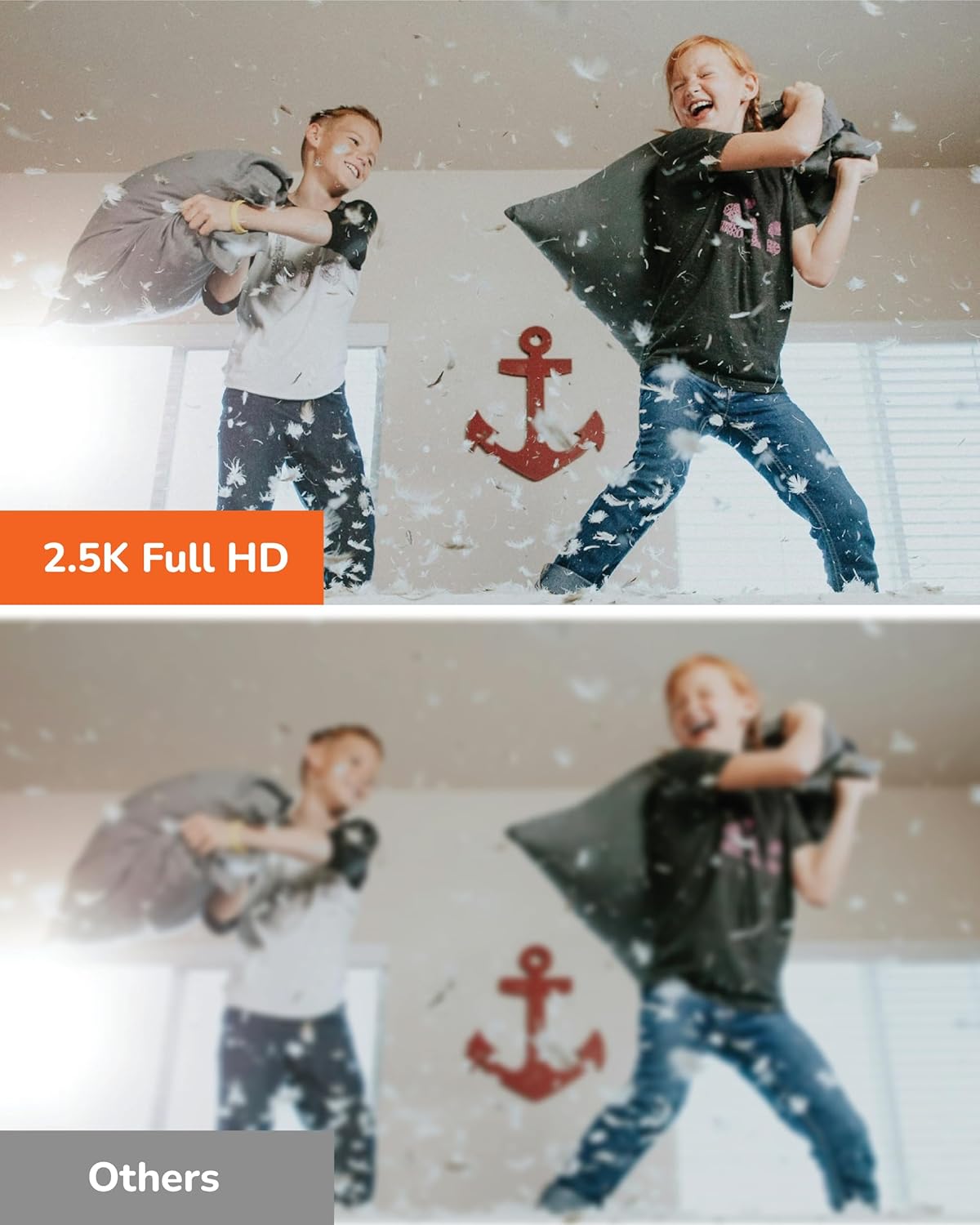 Indoor Pan-Tilt Home Security Camera - Free Human Motion Pet Detection for Daily Baby and Pet Monitor, SD Card Included, NO Monthly fee, 2.5k high Resolution Video and Night Color Vision - Image 8