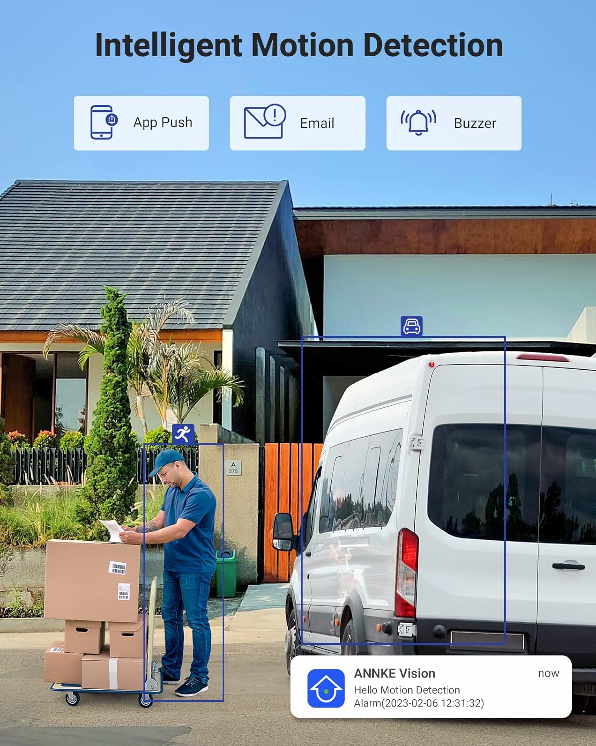 ANNKE Home Wired Camera Security System with Audio, 8CH 3K Lite H.265+ AI DVR with 1 TB Hard Drive and 8 X 1080P IP67 Weatherproof Cameras with Dual Light, Human/Vehicle Detection, Color Night Vision - Image 5