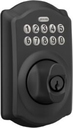 SCHLAGE BE365 CAM 622 Keypad Electronic Deadbolt, Matte Black - Image 3