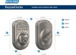 SCHLAGE BE365 PLY 622 Keypad Electronic Deadbolt, Matte Black - Image 4