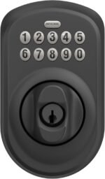SCHLAGE BE365 PLY 622 Keypad Electronic Deadbolt, Matte Black - Image 6