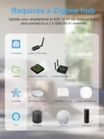 EIGHTREE Zigbee Smart Plug 𝟭𝟱𝑨, Energy Monitoring, 𝗭𝗶𝗴𝗯𝗲𝗲 𝗛𝘂𝗯 Required, Zigbee Repeater, ETL Certified, Smart Plugs That Compatible with Alexa & Home Assistant & SmartThings, 2 Packs - Image 4