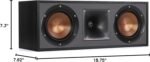Klipsch R-52C Powerful Detailed Center Channel Home Speaker - Black - Image 3