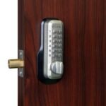 Single Cylinder Keyless Electronic Deadbolt Finish: Satin Nickel Brass - Image 3