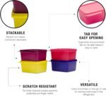 Tupperware Square Refrigerator Container Keep Tab 500ml 4pc - Image 6