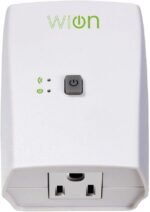 WiOn 50050 Indoor WiFi Plug With 1 Grounded Outlet; White - Image 2