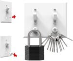 KeyCatch Magnetic Key Holder, Screw-In, White (Pack of 3) - Image 3