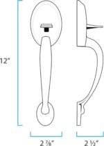 MiLocks BDF-02OB Electronic Touchpad Entry Keyless Deadbolt Handleset Combo - Image 6
